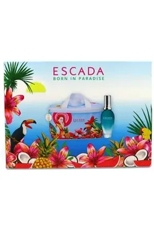 Escada Eau de Toilette Born In Paradise 30ml Eau De Toilette EdT Spray + Cosmetic Bag, 1-tlg.