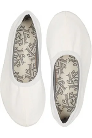 Beck Basic Schläppchen aus 100% Baumwolle mit Gummisohle Gymnastikschuh weiß 48