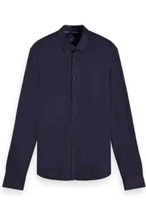 Scotch&Soda Kurzarmhemd Herren Hemd Knitted Shirt 155156 blau XXL