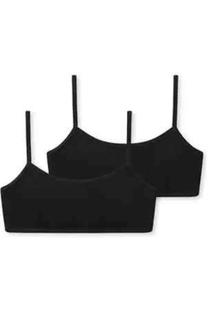 Schiesser Bustier Basic Kids (2-tlg) schwarz 140