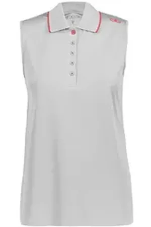 CMP Poloshirt Damen Poloshirt Woman Polo Sleeveless 39T5796 weiß 34