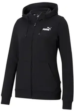 PUMA Sweatjacke Damen Kapuzenjacke ESS Small Logo Full-Zip Hoodie TR 586813 schwarz S