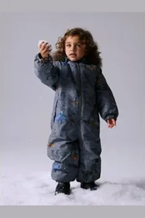 NAME IT Overall NMMSNOW10 SUIT AOP FO NOOS grau 122