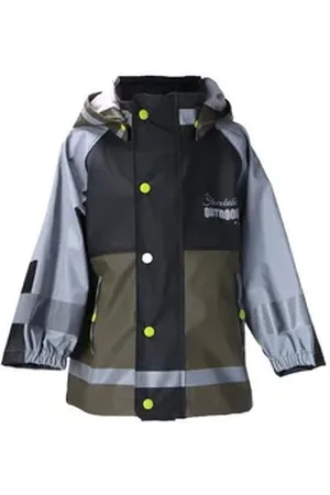 Sterntaler ® Regenjacke Funktions-Regenjacke uni (1-St., Kinder Regen- und Matschjacke mit süßen Motiven) Regenjacke Kinder mit Kapuze, Funktionsjacke Kinder bunt|grün 74