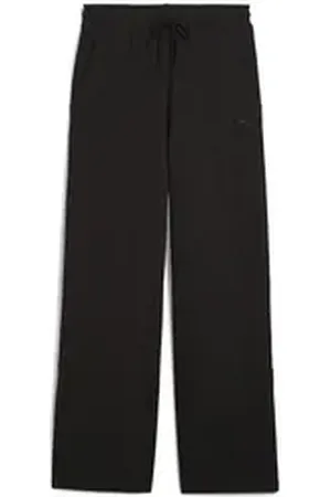 PUMA Sporthose HER Bequeme Straight Fit Hose mit hohem Bund Damen schwarz L