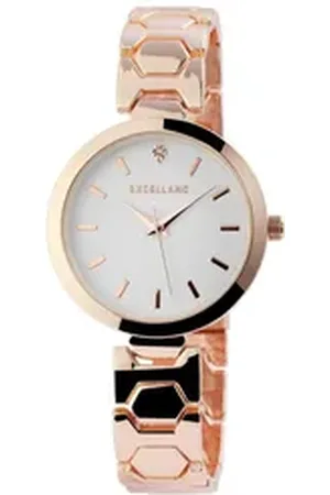 Excellanc Quarzuhr EX0186 Damenuhr mit Metallarmband, Damenuhr Metall