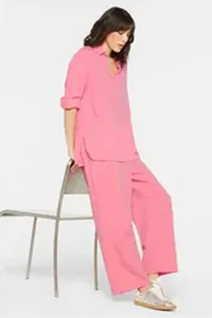 SENSES THE LABEL Culotte mit verkürztem Bein rosa XL