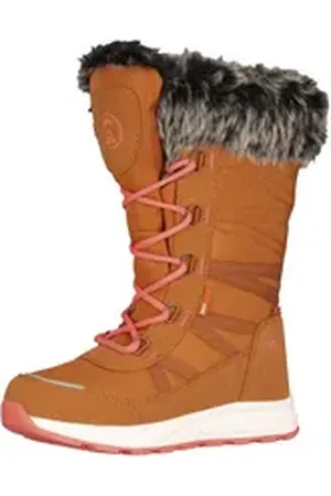 TROLLKIDS Hemsedal Winterstiefel Wasserdicht braun|rosa 32 EU