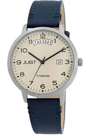 Just Watch Quarzuhr Miko "Fanis" Titan Herrenuhr mit Echtlederarmband, 5 ATM