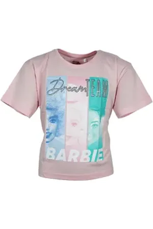 Barbie Print-Shirt and Friends Mädchen T-Shirt kurzarm Shirt 100% Baumwolle, Gr. 134 bis 164 rosa 146/152