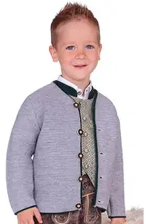 Isar Trachtenjacke Trachtenjacke Kinder - MATS - hellgrau grau 104