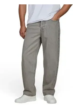 JACK & JONES Relax-fit-Jeans Herren Jeanshose JJIALEX JJCOOPER Baggy Fit Denim Hose aus 100% Baumwolle grau 36W / 36L