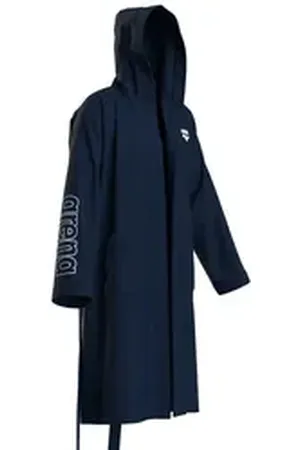 Arena Bademantel Unisex Bademantel ZEPPELIN LIGHT ROBE 009019, Standardgröße, Baumwolle, Ohne Verschluss blau L
