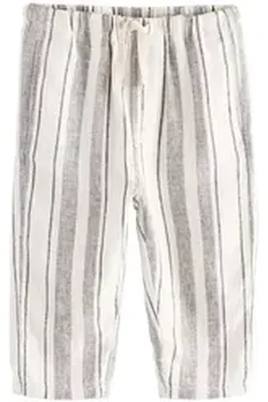 Next Palazzohose Hose Leinengemisch mit weitem Bein und Gummibund (1-tlg) beige 92-98 (2-3 J.)