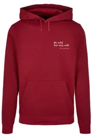 Merchcode Kapuzensweatshirt Herren Happines Basic Hoody (1-tlg) rot XS