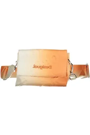 Desigual Umhängetasche, Damen Handtasche Orange: Stilvoll & Vielseitig mit Schulterriemen