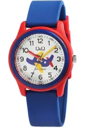 Q&Q Quarzuhr VS59J004Y Kinderuhr mit Silikonarmband, Blumenmotive, 10 ATM