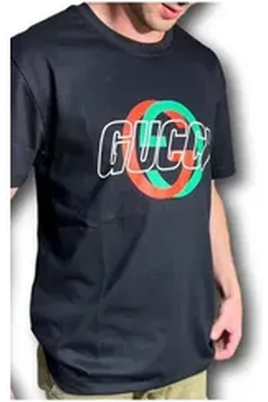 Gucci Print-Shirt T-Shirt Schwarz Herren schwarz S