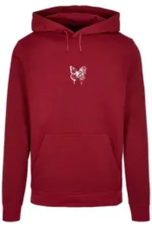 Merchcode Kapuzensweatshirt Herren Flowers Bloom Basic Hoody (1-tlg) rot XS