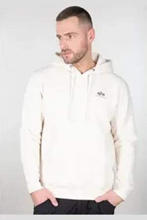 Alpha Industries Hoodie Men - Hoodies Basic Hoodie Small Logo weiß 3 XL