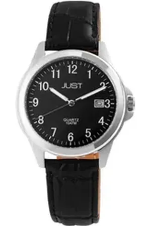 Just Watch Quarzuhr Troy Echtleder Herrenarmbanduhr, 3-Zeiger, Datumsanzeige