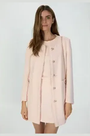 Marc Aurel Kurzmantel aus sparkling Sommer-Tweed 38