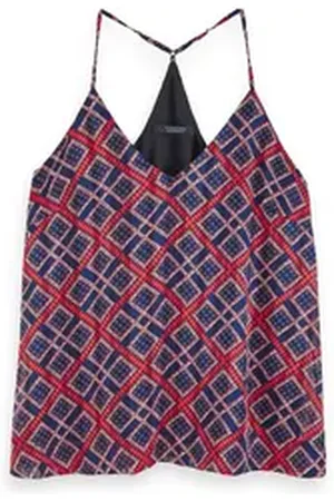 Scotch&Soda Tanktop Damen Top Feminine Sheer Top 156511 blau XS