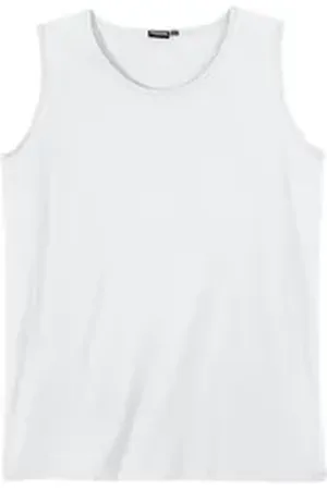Adamo Muscleshirt Fashion Tanktop Basic weiß Übergröße weiß 12XL