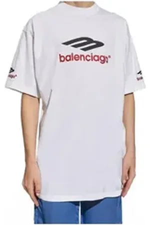 Balenciaga Print-Shirt 3B Sports Icon T-Shirt Weiß Unisex weiß S