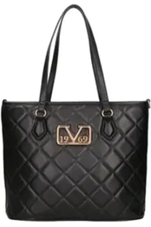 19V69 Italia Shopper - Handtasche in Lederoptik - Lederhandtasche - BELLA schwarz