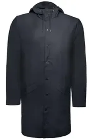 Rains Regenjacke Long Jacket W3 Unisex Erwachsene blau S