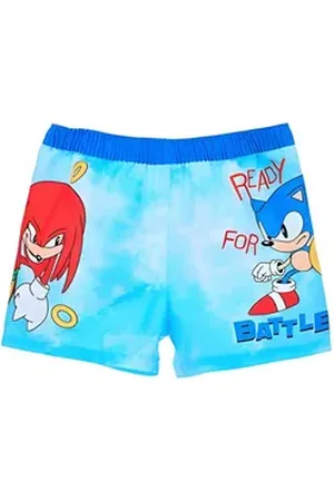 Sonic The Hedgehog Badeshorts Knuckles Kinder Badehose Shorts Gr. 104 bis 140 blau 140