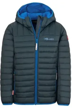 TROLLKIDS Steppjacke Eikefjord blau|braun 110