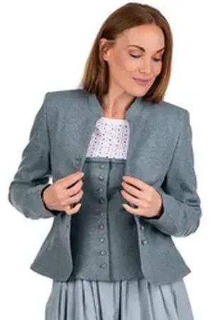 Hammerschmid Trachtenjanker Lodenjacke Damen - MALLNITZ - retro sky blue 40