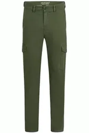 Joker Cargojeans Cargo 1853535 robuster Twill grün 33 30