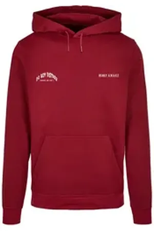 Merchcode Kapuzensweatshirt Herren Barely Awake Basic Hoody (1-tlg) rot XS