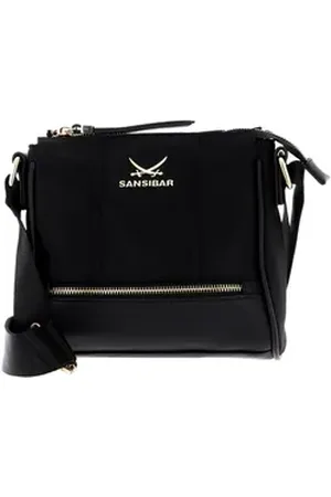 Sansibar Umhängetasche Zip Bag schwarz