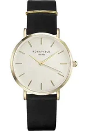 ROSEFIELD Quarzuhr West Village mit Armband DWBJG-D12, (2-tlg., inkl. goldenem Armband)