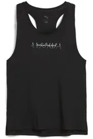 PUMA Laufshirt RUN GRAPHIC Mesh Singlet Damen schwarz L