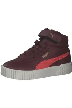 PUMA Mädchen Sneaker Carina 2.0 Mid WTR PS 387382 Sneaker rot 29 EU