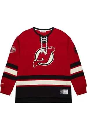 Mitchell & Ness Kapuzenpullover New Jersey Devils NHL LaceUp Heritage rot XXL