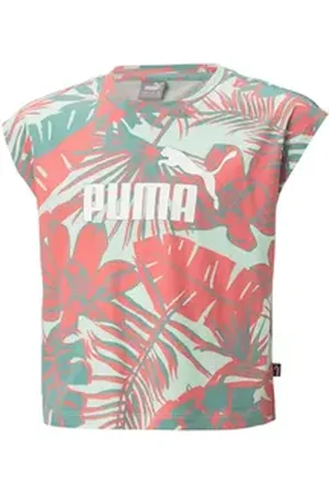 PUMA T-Shirt Mädchen T-Shirt ESS+ AOP Tee G 673538 grün 128