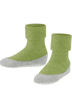 Falke Kinder Hausschuhe Cosyshoe Minis SO CP 11199 Hausschuh grün 27-28 EU