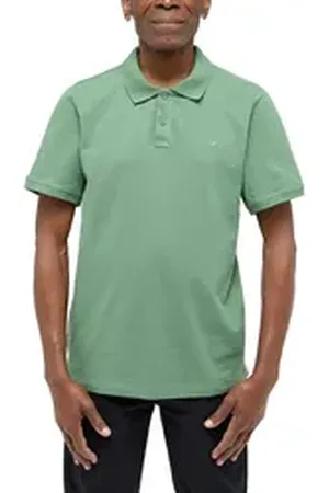 Mustang Poloshirt Style Palco mit Logo-Stickerei grün XL