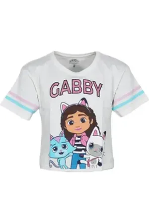 Gabbys Dollhouse Print-Shirt Gabbys Dollhouse Mädchen Kinder T-Shirt Shirt 100% Baumwolle, Gr. 104 bis 134 weiß 128