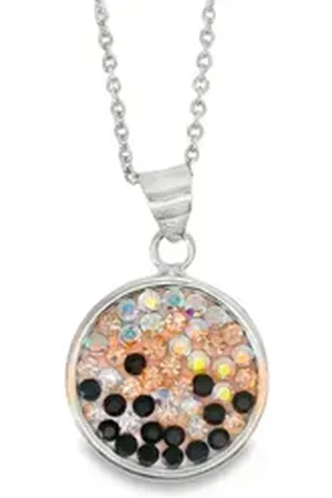 Impala Kette mit Anhänger Halskette Celina, 925 Sterling silber, Schmuck für Damen, mit Kristallsteinen