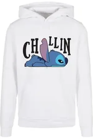 Absolute Cult Kapuzensweatshirt Herren Lilo And Stitch - Chillin Hoody (1-tlg) weiß 4XL