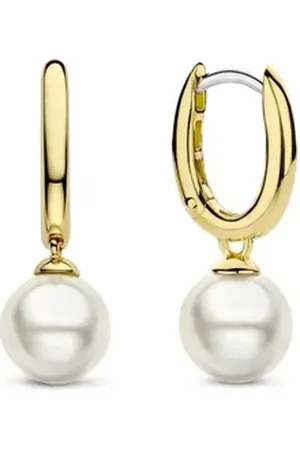 Ti Sento Milano Paar Creolen Damen-Creolen 925er Silber (Paar) gelb|goldfarben