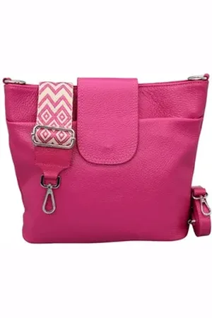 Adel Bags Schultertasche SARA Umhängetasche für Damen, Schultertasche aus Echtleder