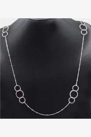Der Kettenmacher Silberkette 925 Silber FAR1-80S Damen Halskette silberfarben